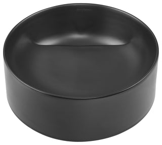 Beau 16.5" Round Vessel Bathroom Sink, Matte Black