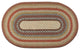Earth Rugs C-300 Honey / Vanilla / Ginger Oval Braided Rug 27" x 45"