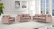 Naomi Velvet Upholstered Chair, Pink