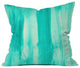 Madart Inc Modern Dance Aqua Passion Outdoor Throw Pillow