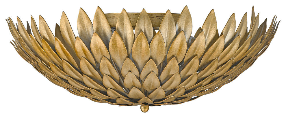 Gold Leaf Flushmount