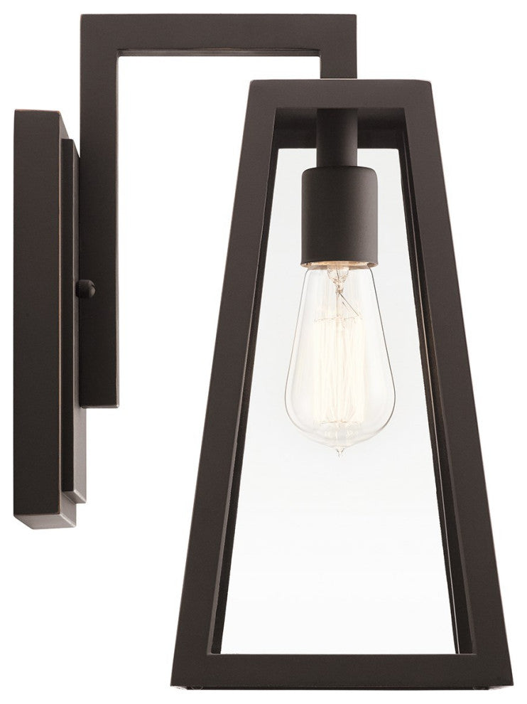 Kichler Delison 1 Light Outdoor Wall Sconce in Rubbed Bronze