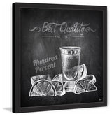 "Est. 1935 Tequila" Framed Painting Print, 32"x32"