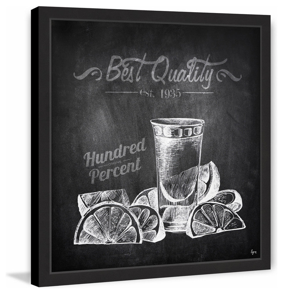 "Est. 1935 Tequila" Framed Painting Print, 32"x32"