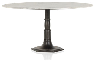 Lucy Round Dining Table 60"-Carbon Wash