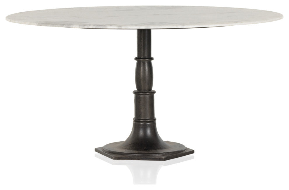 Lucy Round Dining Table 60"-Carbon Wash