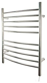Amba Radiant Plug-In Curved Towel Warmer, Polished