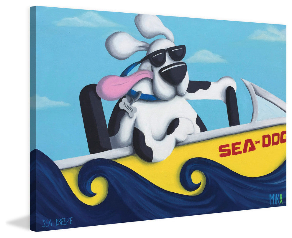 Marmont Hill, "Sea Breeze" by Mike Taylor Painting on Wrapped Canvas, 18x12