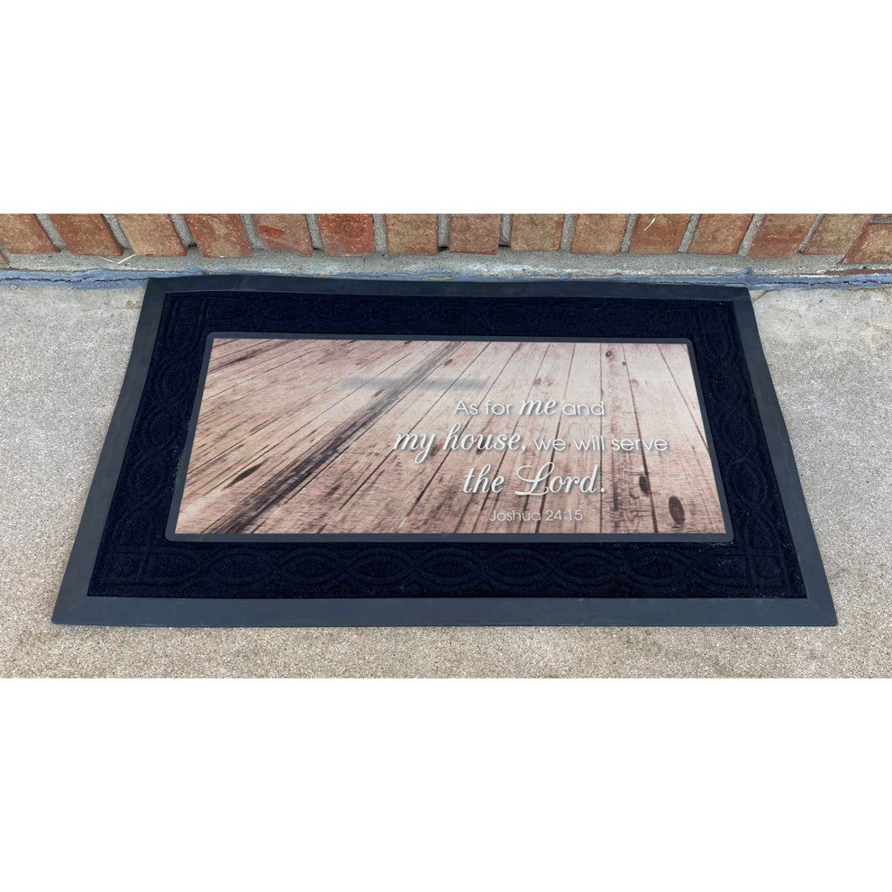 Doormat Insert, As For MeandMy Josh. 24:15