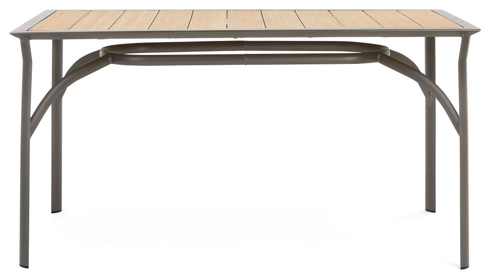 Harper All-Weather Rectangular Outdoor Balcony Table WithUmbrella Hole