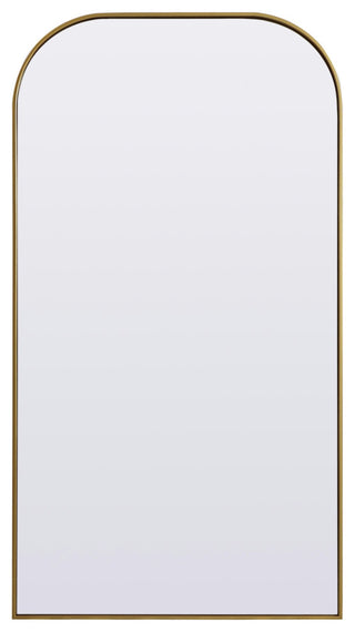 Elegant Lighting MR1B3566 Blaire 35" W x 66" H Modern Arched - Brass