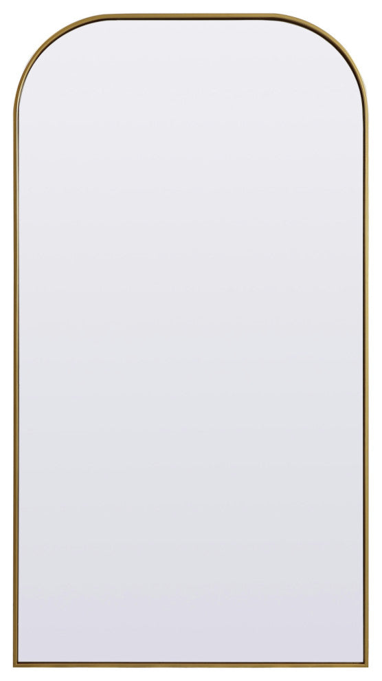 Elegant Lighting MR1B3566 Blaire 35" W x 66" H Modern Arched - Brass