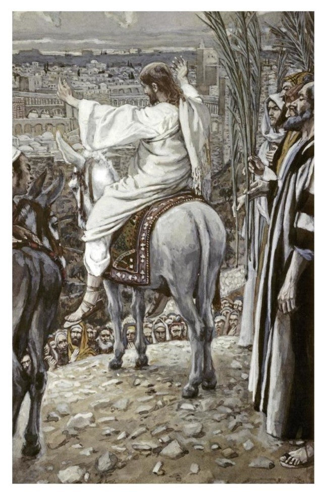 "Jesus Beheld The City and Wept Over It" Print by James Tissot, 21"x32"