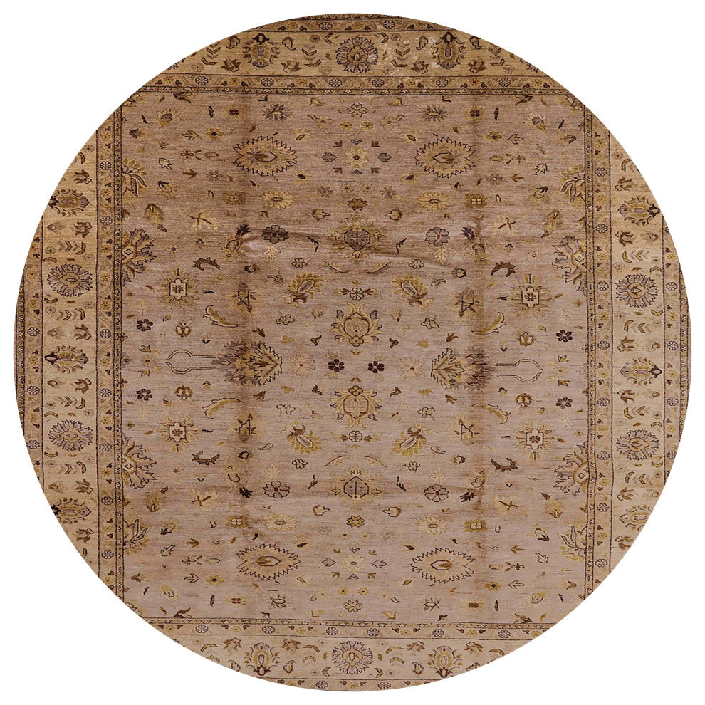 Ahgly Company Indoor Round Mid-Century Modern Area Rugs, 7' Round