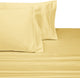 100% Cotton Solid Sheet Set, 300 Thread Count, Gold, Twin Xl