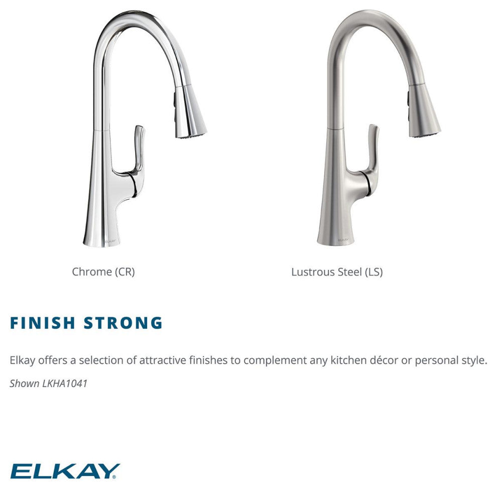 LKHA1041CR Elkay Harmony Single Hole Kitchen Faucet, Chrome