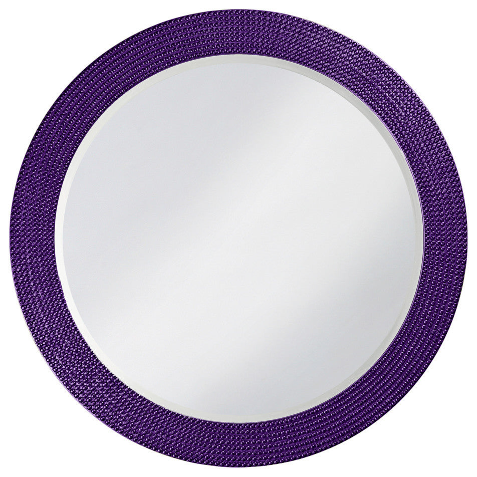 Lancelot Round Mirror, Royal Purple