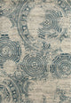 Milan Coins Blue 3'11"x5'7" Area Rug