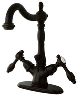 Tudor 4" Center Lavatory Faucet With Brass Pop-Up