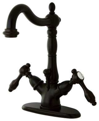 Tudor 4" Center Lavatory Faucet With Brass Pop-Up