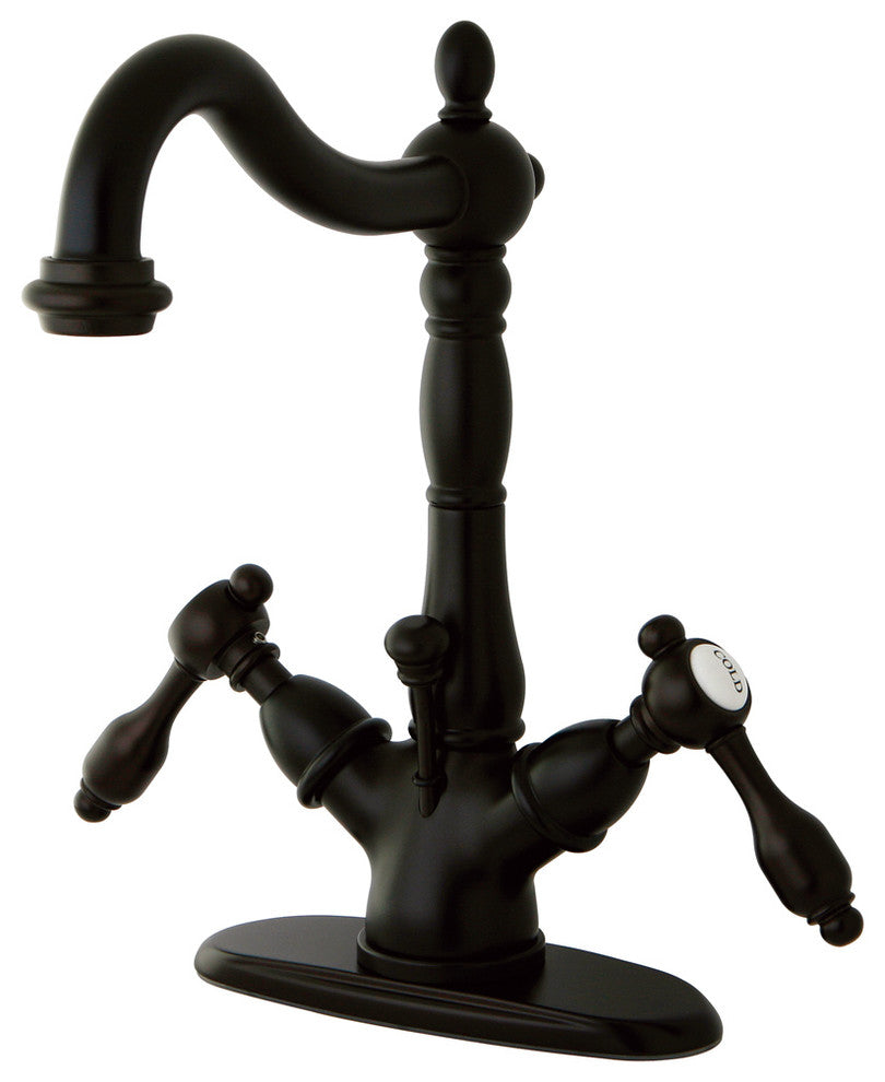 Tudor 4" Center Lavatory Faucet With Brass Pop-Up