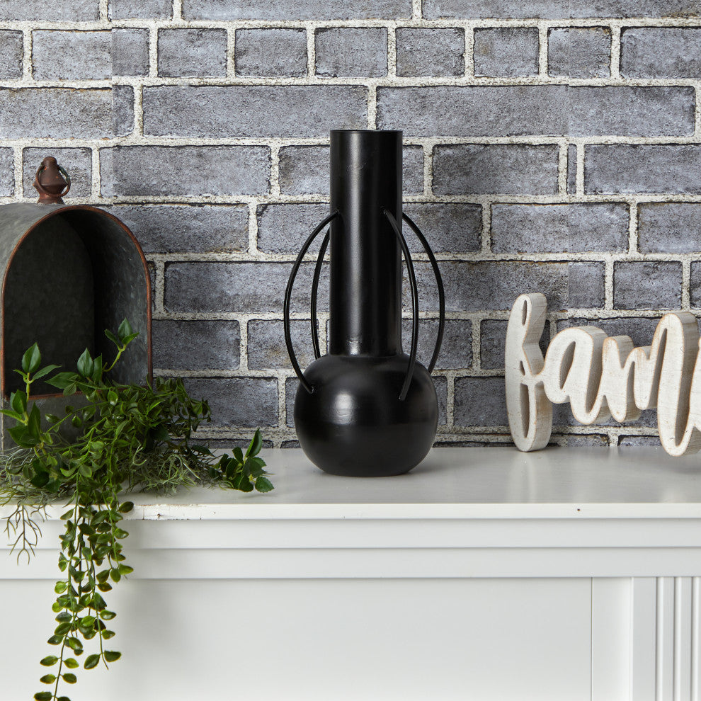 14in. Contemporary Metal Vase