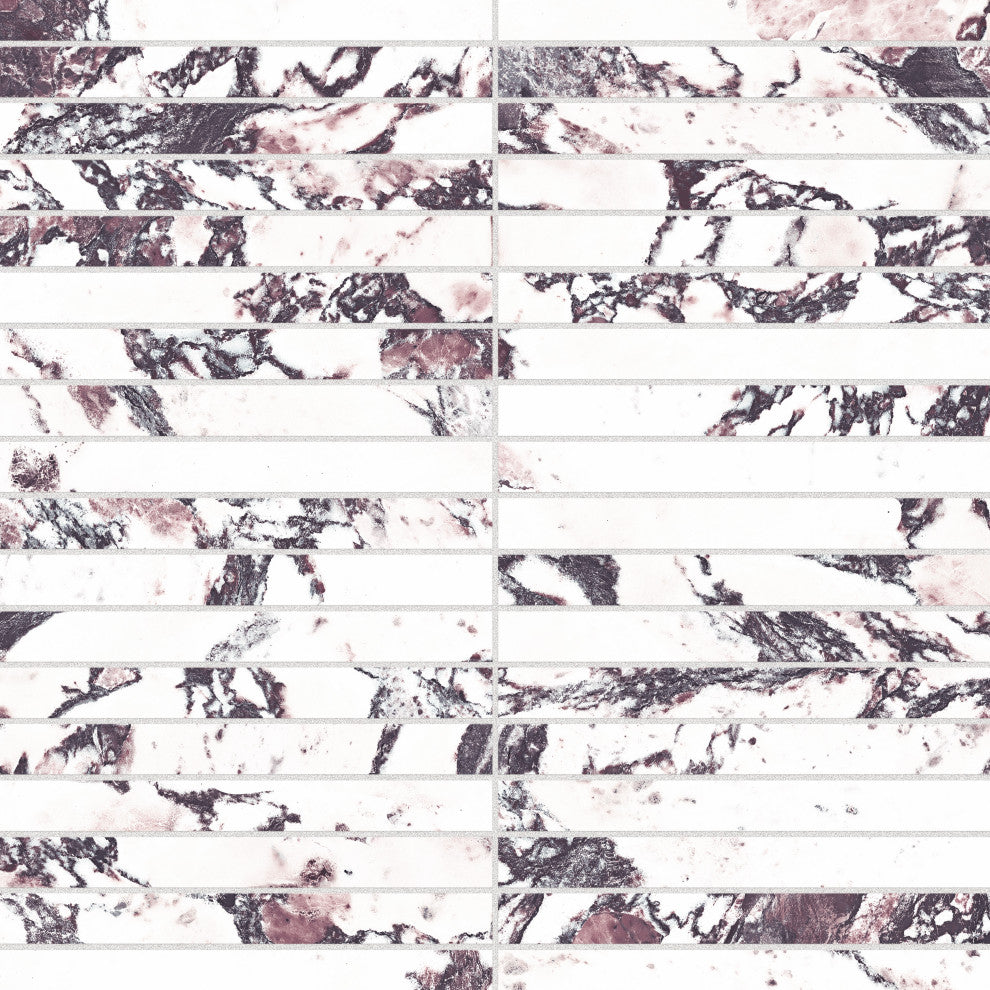 Touche Brick Stacked Rubis Porcelain Floor/Wall Tile