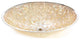 Large Laminated Mother of Pearl Bowl with Sterling Silver