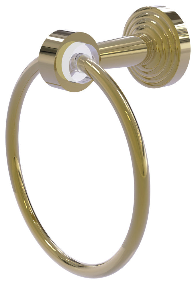 Pacific Beach Towel Ring, Unlacquered Brass