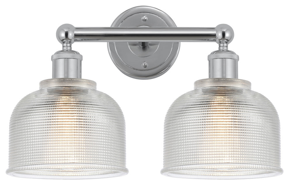 Innovations 616-2W-PC-G412 Dayton 2 Light Bath Vanity Light, Polished Chrome