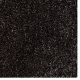 HAND TUFTED SHAG POLYESTER ECO-FRIENDLY AREA RUG,Silver&Black Color,Solid Design