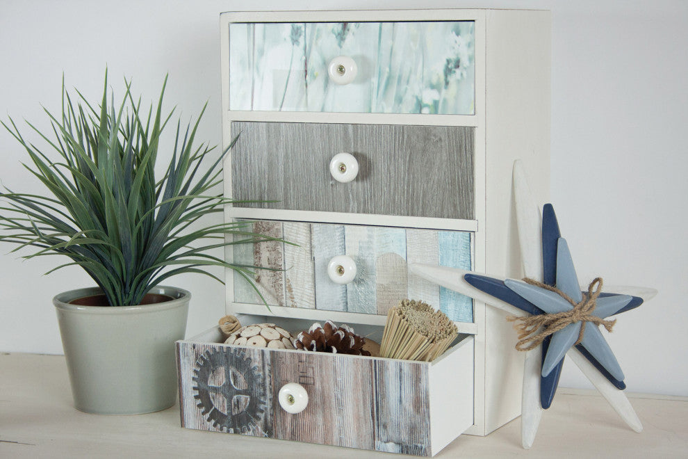 Grey Wood Adhesive Film Set of 2