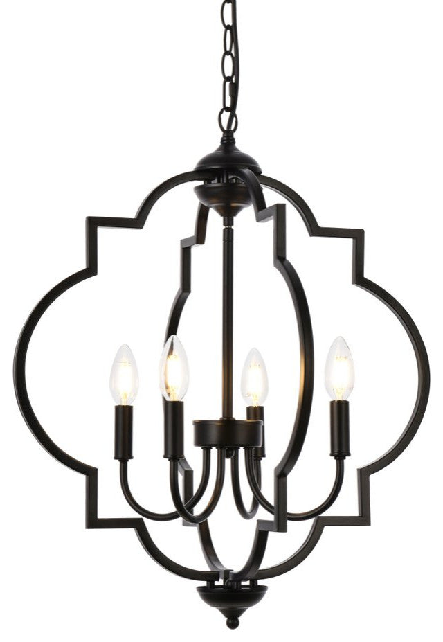 Sophie 4-Light Pendant, Black
