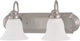 Nuvo Ballerina 2 Light GU24 CFL Vanity Wall Fixture
