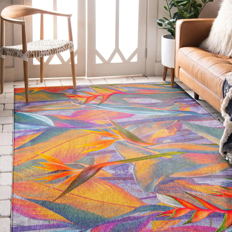 Indoor/Outdoor Tropics TC14 Passion Machine Washable 9' x 12' Rug