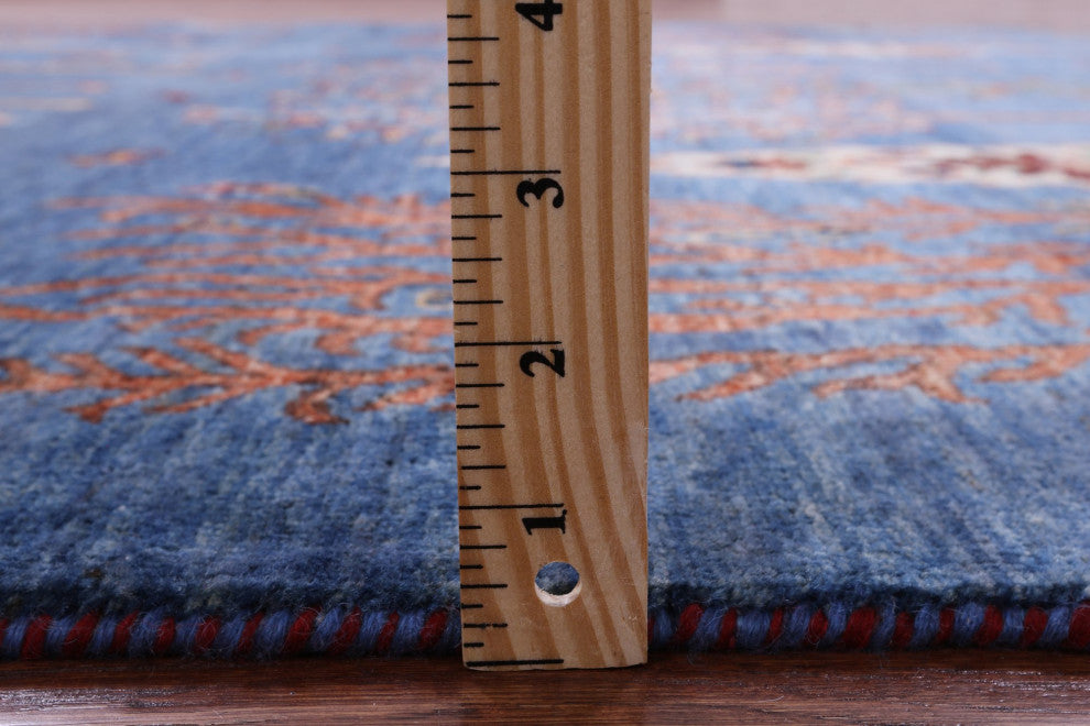 5' 9" X 7' 8" Tribal Persian Gabbeh Handmade Wool Rug Q9615