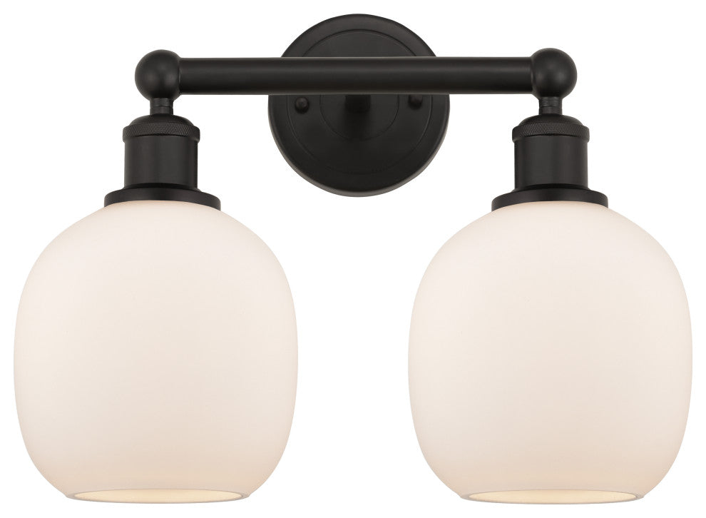 Innovations 616-2W-OB-G101 Belfast 2 Light Bath Vanity Light, Oil Rubbed Bronze