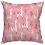 Monogram Lllama Pattern - B 16x16 Spun Poly Pillow