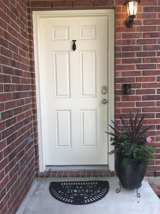 Black Cast Iron Bat Style Door Knocker 5" H x 2" W Renovators Supply