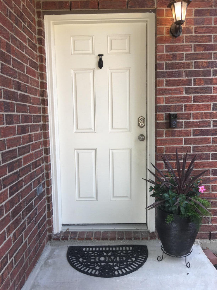 Black Cast Iron Bat Style Door Knocker 5" H x 2" W Renovators Supply