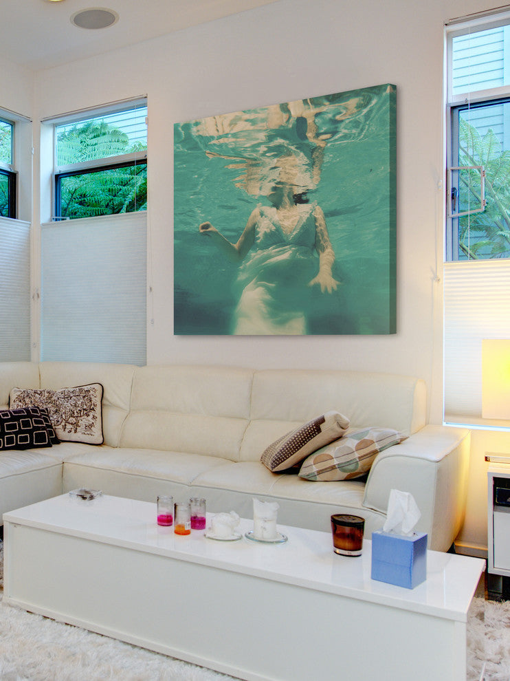 Marmont Hill, "Dive Pillow" Painting Print on Wrapped Canvas, 32x32
