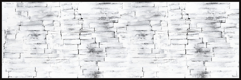 "Bare Imagination" Floater Framed Painting Print on Canvas, 30x10