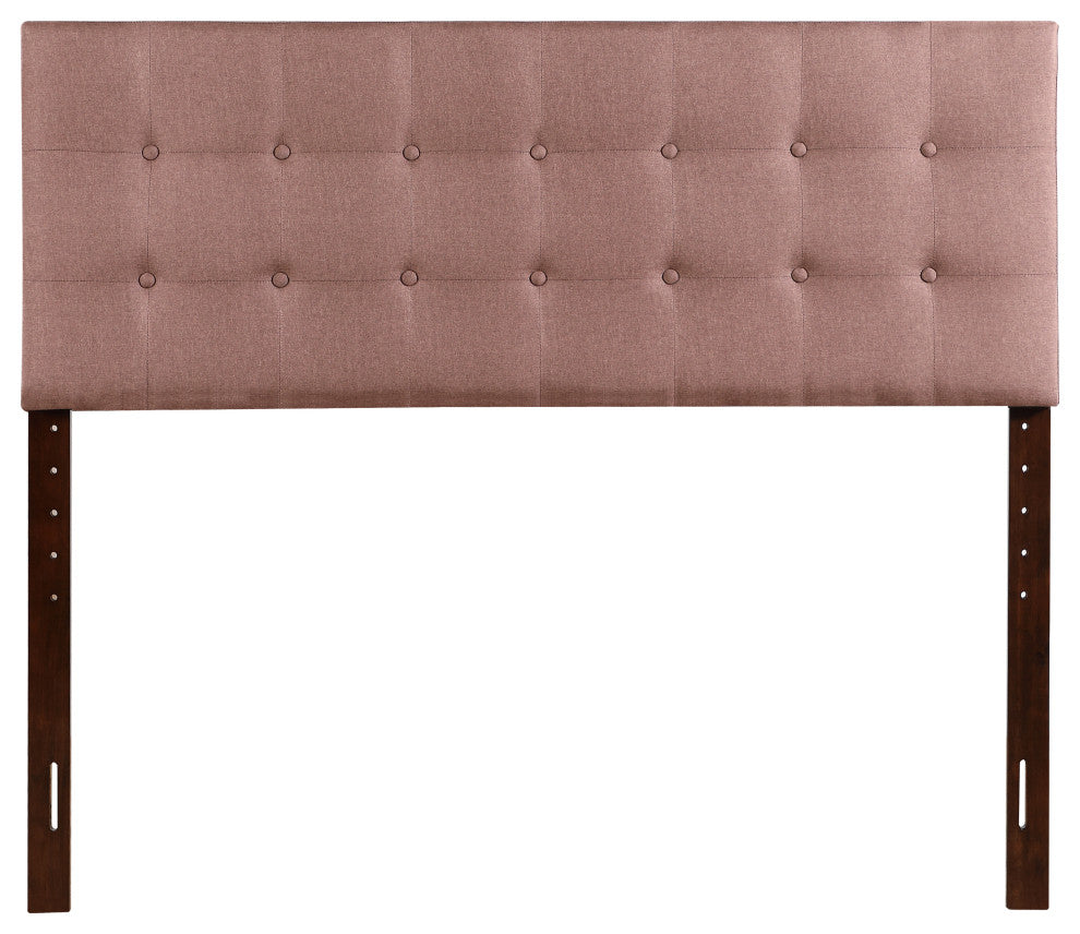 Novo 2 Twill Fabric Headboard, Brown, King