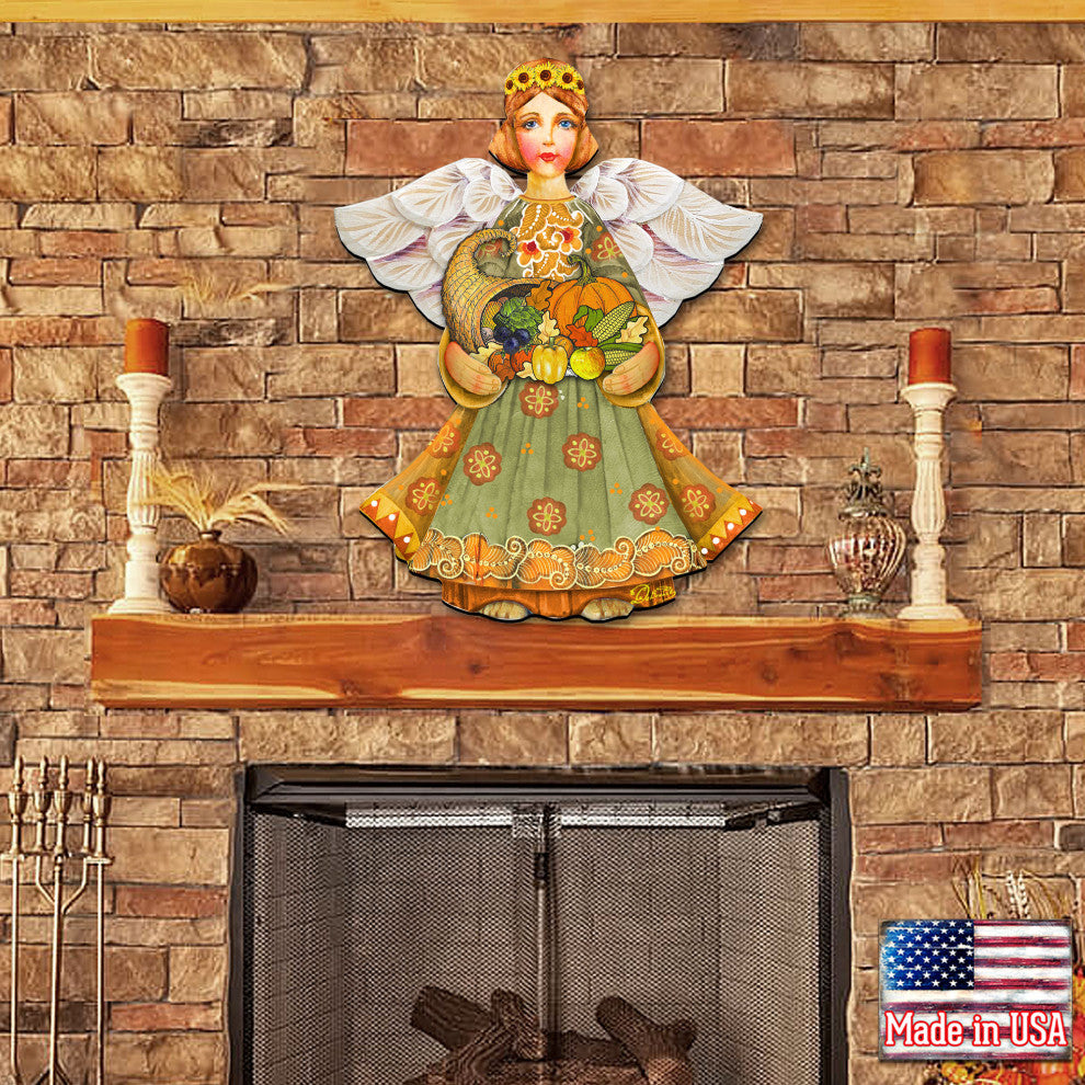 Fall Angel Door Hanger