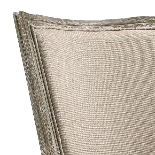 ACME Gabrian Side Chair, Set of 2, Fabric and Reclaimed Gray
