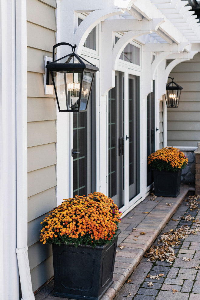 Hinkley Alford Place XL 24" Outdoor Wall Mount Lantern, Museum Black