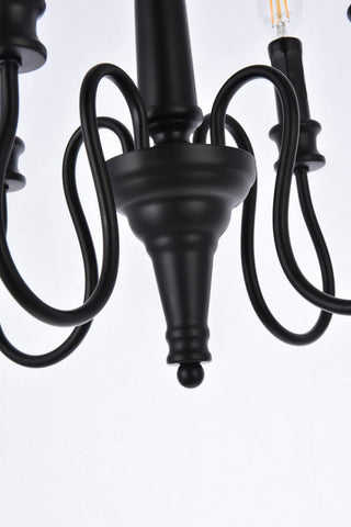 Flynn 4-Light Pendant, Black