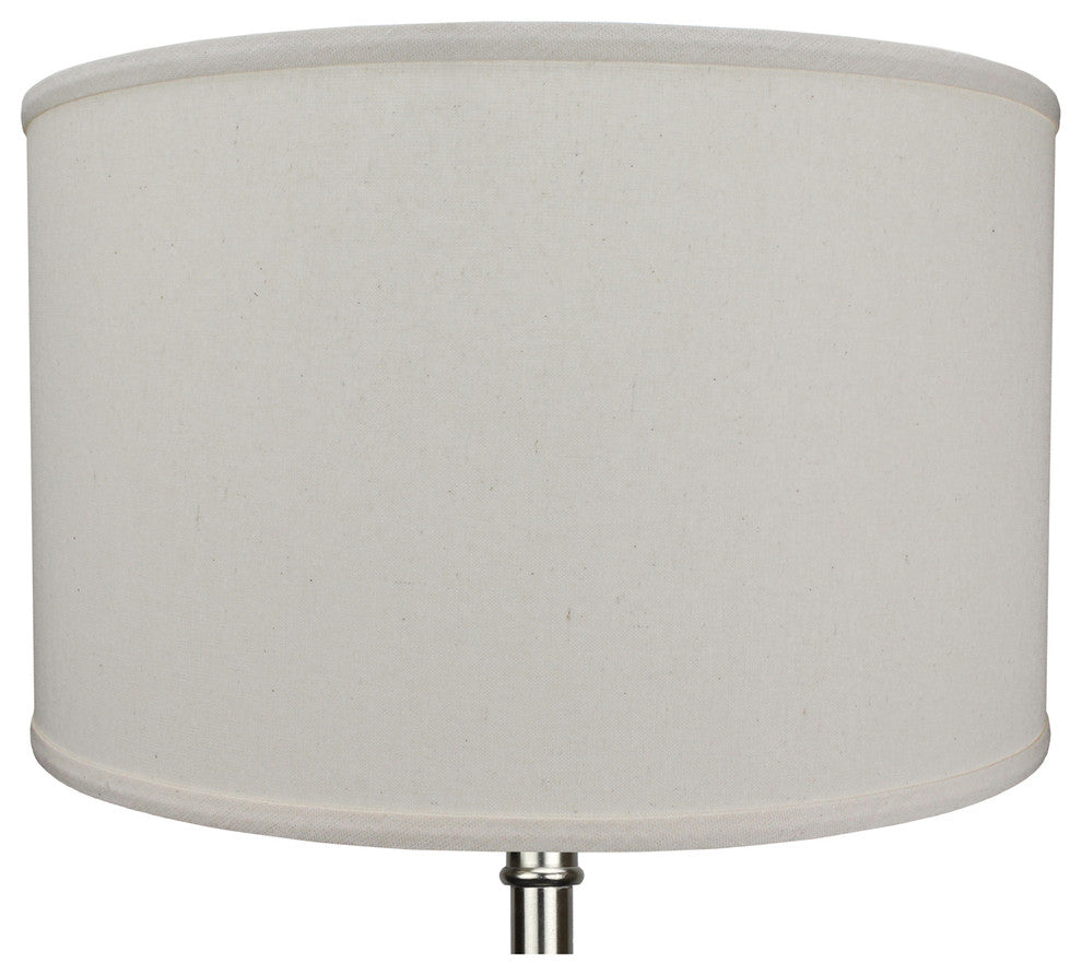 Fenchel Shades 18"x18"x11' Spider Attachment Drum Lamp Shade, Linen Beige