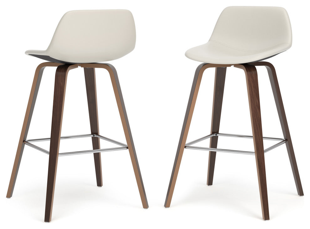 Randolph Bentwood Counter Height Stools, Set of 2, Cream