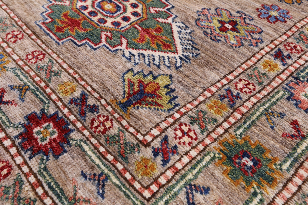 Runner Handmade Geometric Super Kazak Rug 2' 8" X 9' 0" Q11234